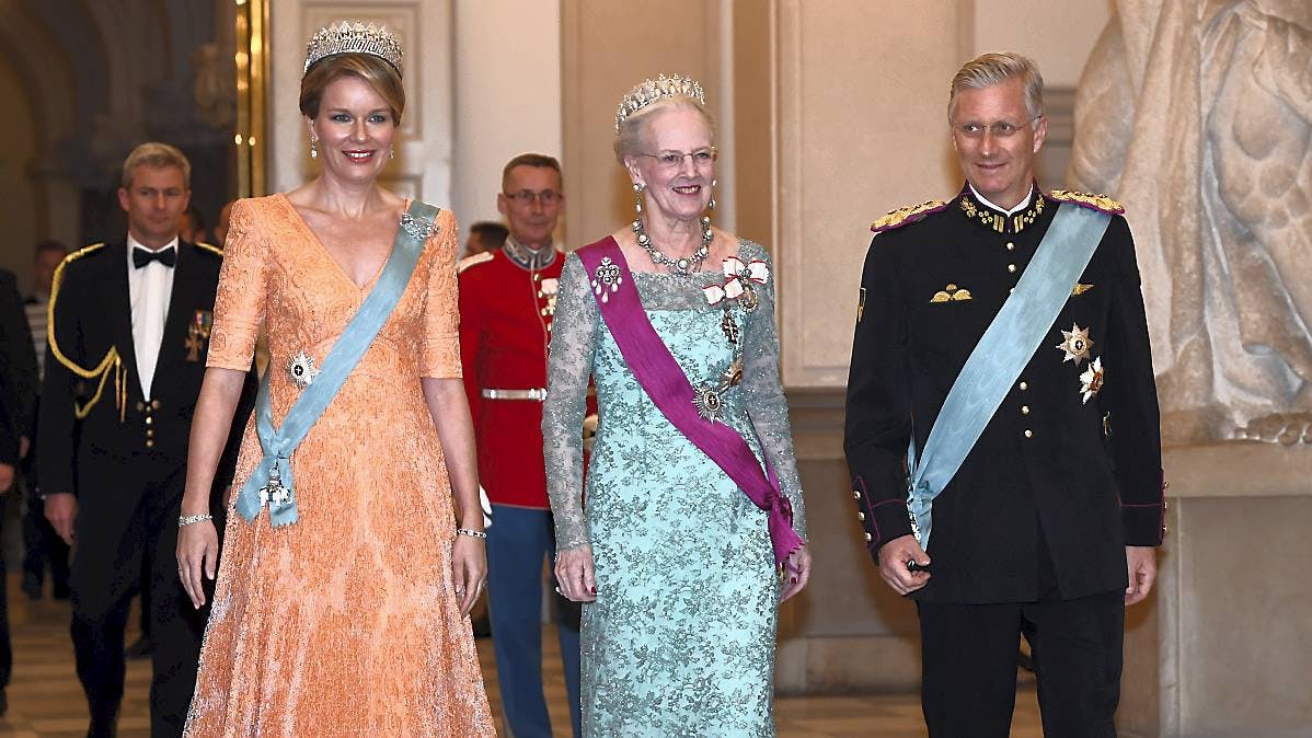 Dronning Margrethe, dronning Mathilde, kong Philippe