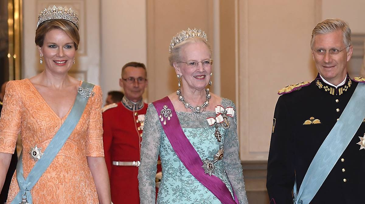 Dronning Margrethe, dronning Mathilde, kong Philippe