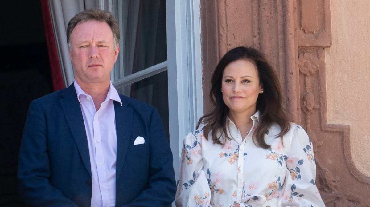 Prins Gustav og prinsesse Carina. 