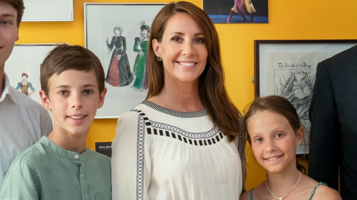 Prins Henrik, prinsesse Marie og prinsesse Athena 