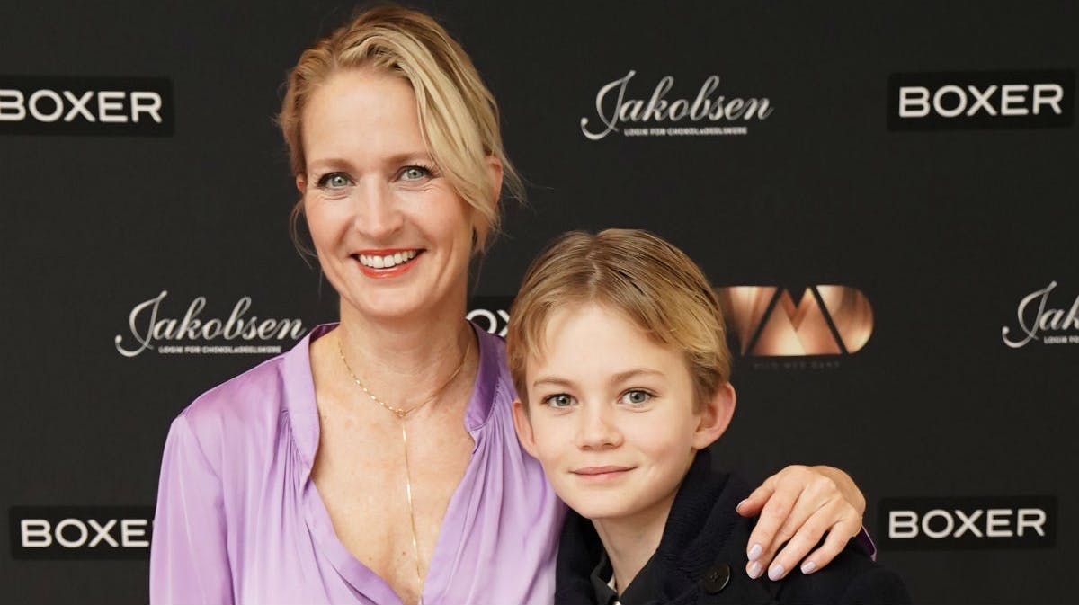 Annette Heick og sønnen Storm.
