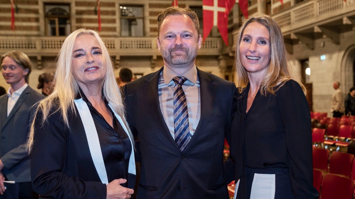 Anne Linnet og Marcus Linnet med sin kone Lilou