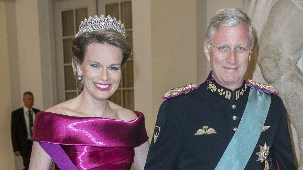 Dronning Mathilde og kong Philippe. 