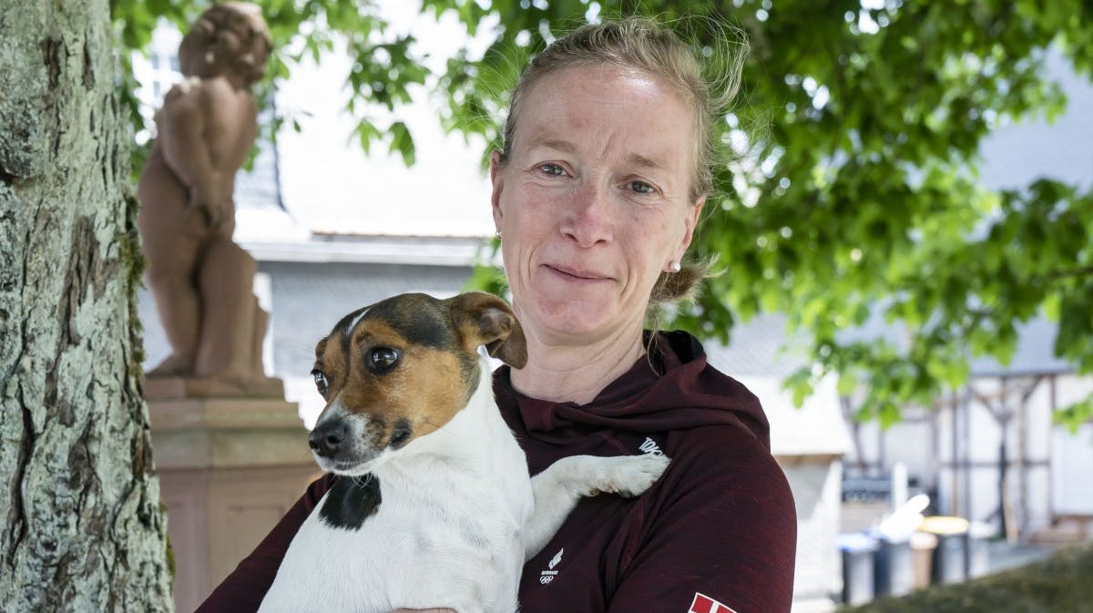Prinsesse Nathalie med sin søde hund Emma. 