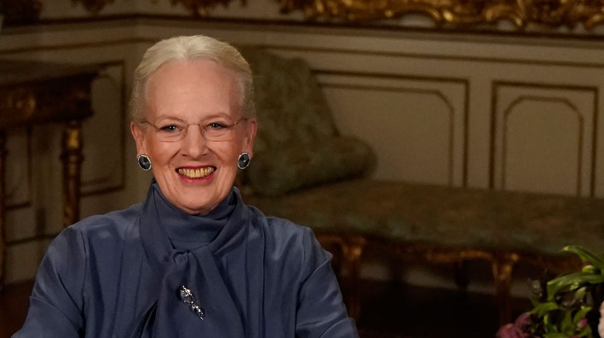 Dronning Margrethe holder nytårstale på Fredensborg Slot, 31. december 2018.