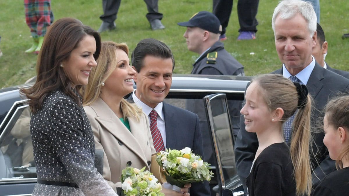 Kronprinsesse Mary, Angélica Rivare og Enrique Peña Nieto.