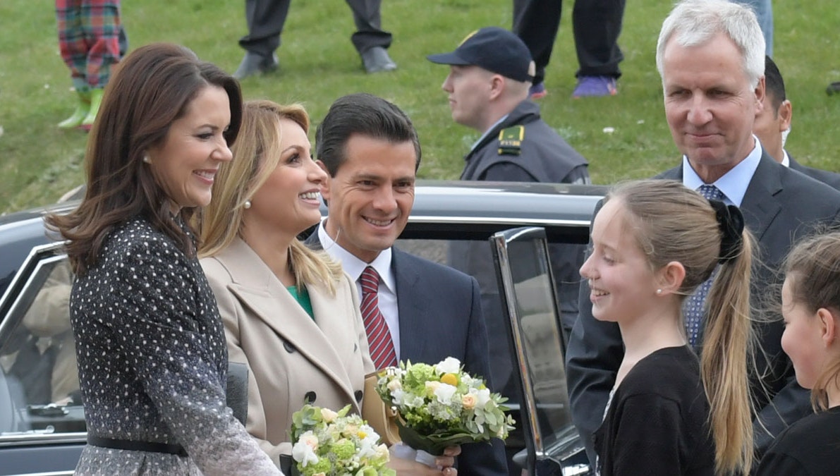 Kronprinsesse Mary, Angélica Rivare og Enrique Peña Nieto.