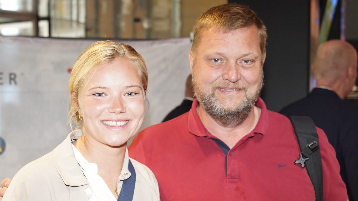 Anne-Marie Rindom med sin far Ole