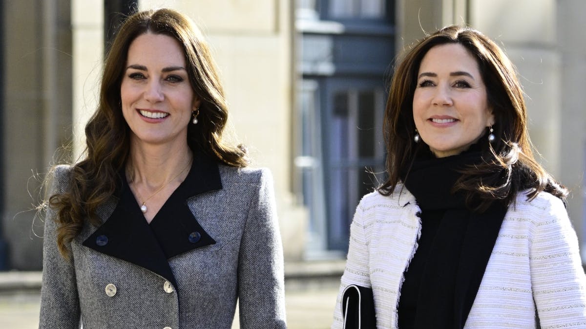 Hertuginde Catherine og kronprinsesse Mary. 