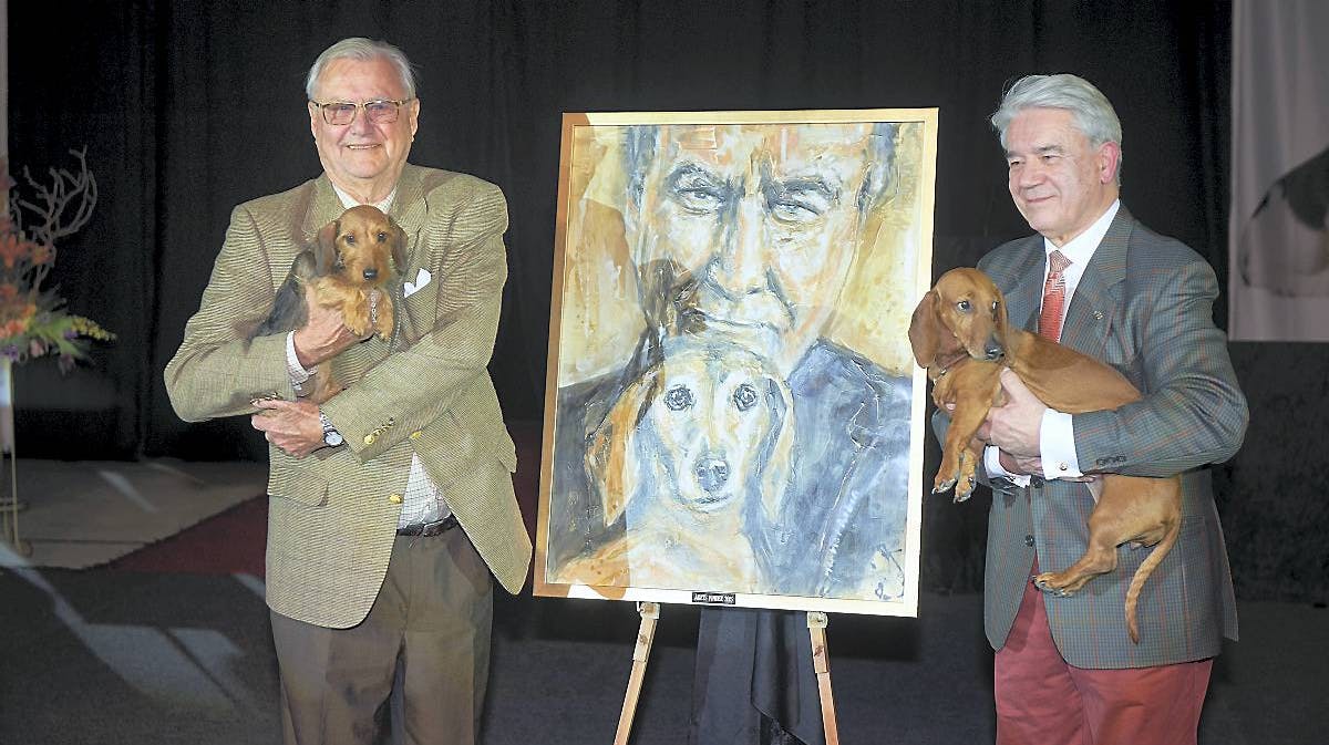 De to royale gravhunde, Rosina og Helike, havde en spændende dag i Hillerød.