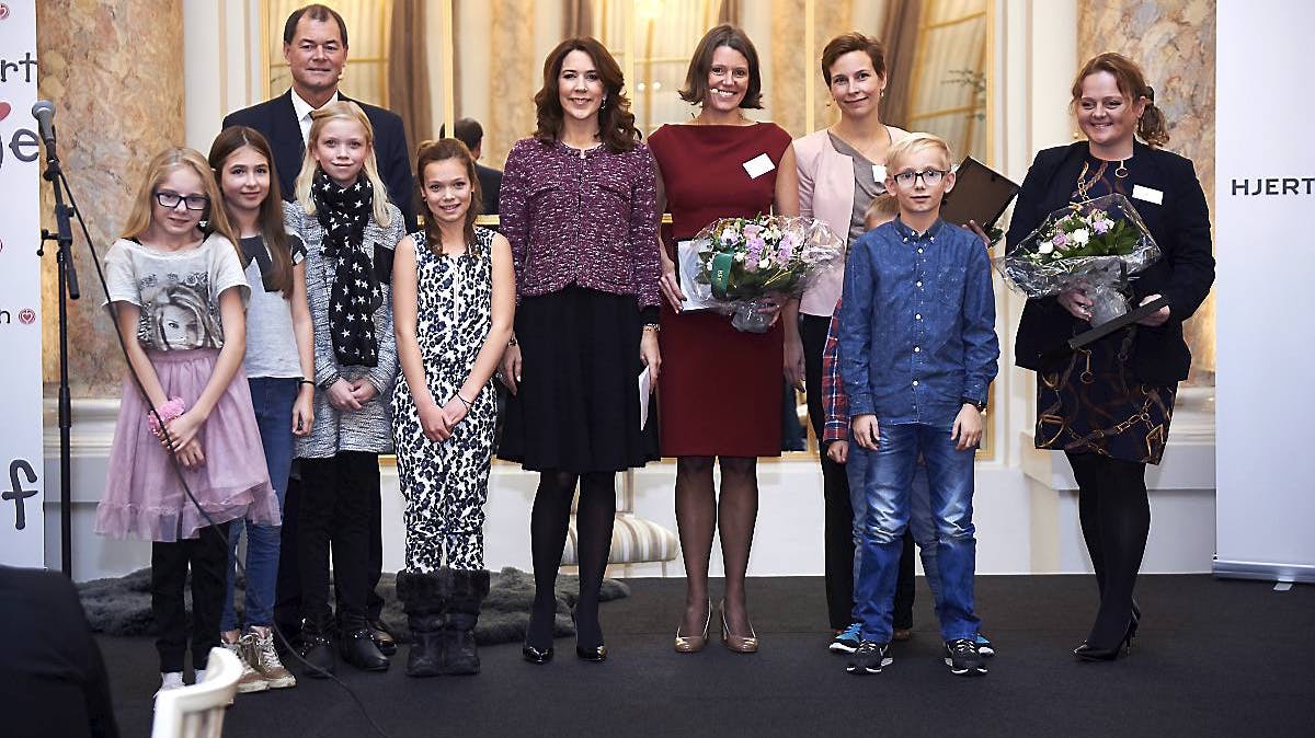 Kronprinsesse Mary til Hjerteforeningens legat-event på Hotel d'Angleterre med hjertebørn og legatmodtagere.