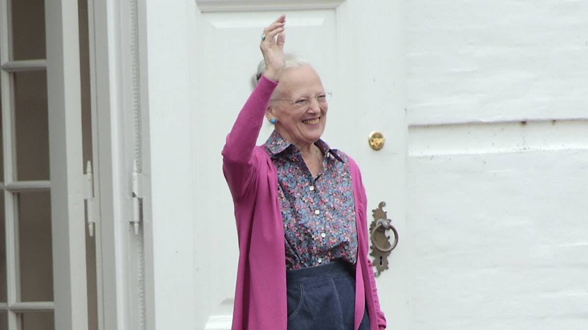 Dronning Margrethe på Gråsten Slot den 4. august 2017.