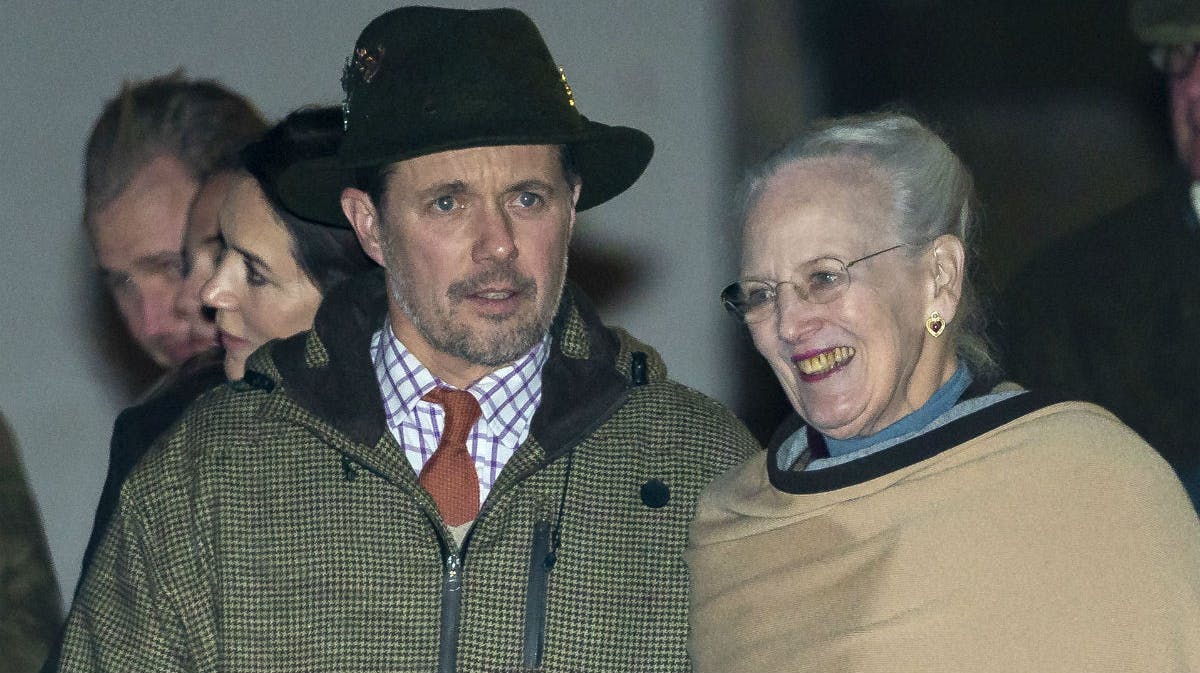 Kronprins Frederik og dronning Margrethe til kongejagt