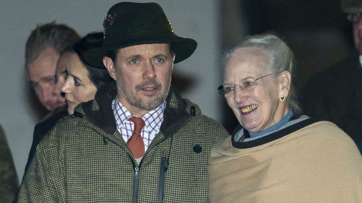 Kronprins Frederik og dronning Margrethe til kongejagt