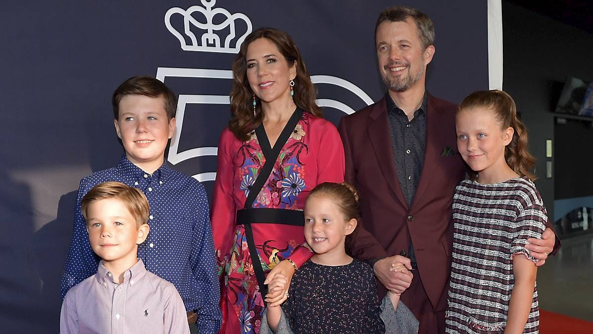 Kronprins Frederik og familien. 