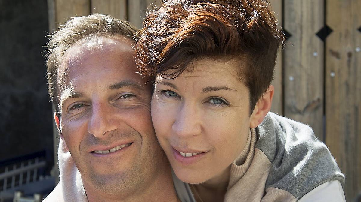 Joakim Knop og fruen.