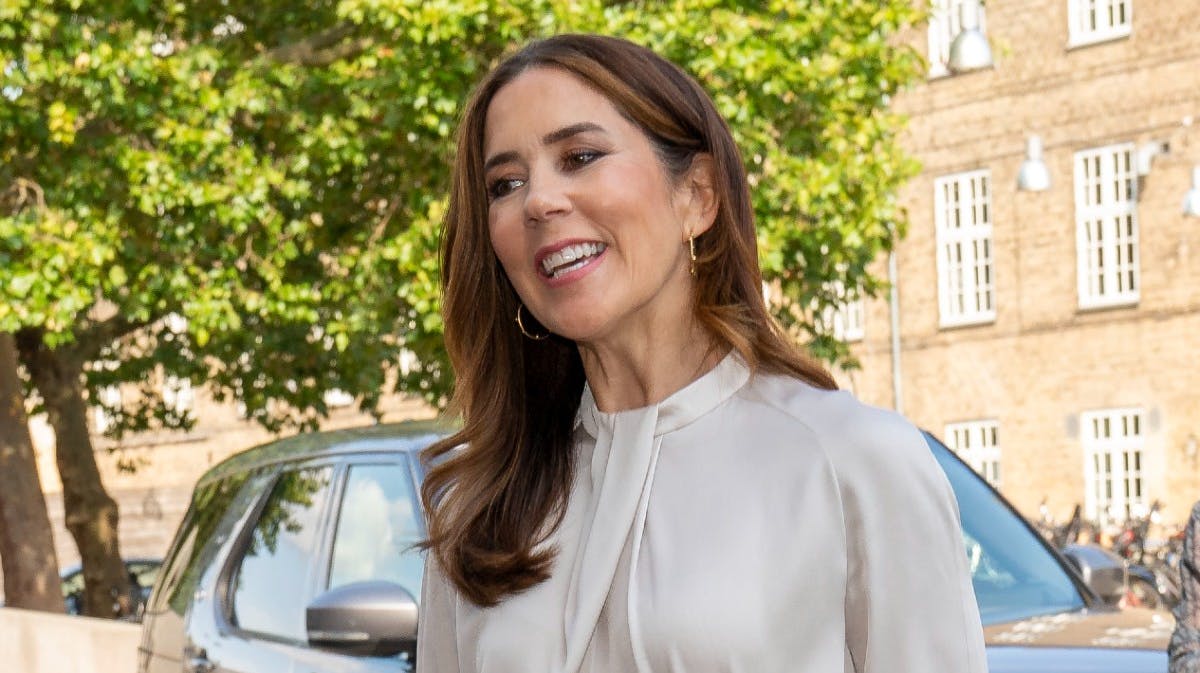 Kronprinsesse Mary til jubilæumsfejringen. 