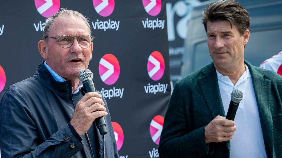 Preben Elkjær og Michael Laudrup