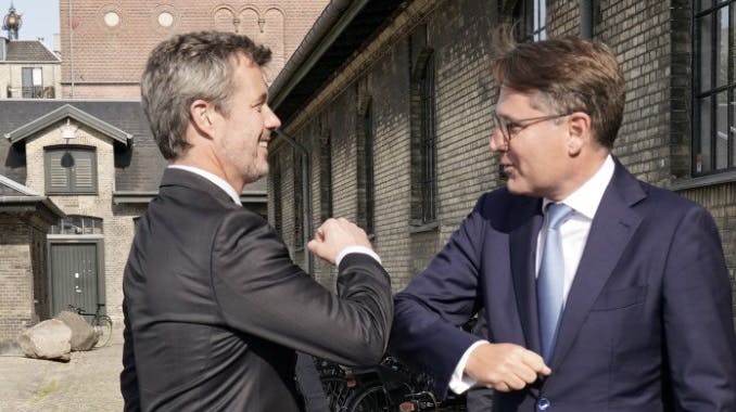 Kronprins Frederik og Brian Mikkelsen