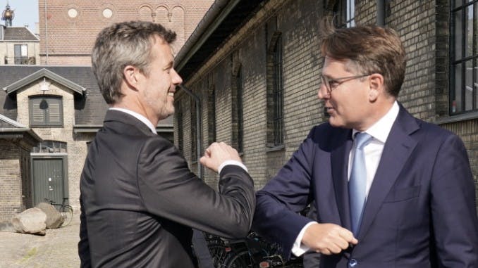 Kronprins Frederik og Brian Mikkelsen