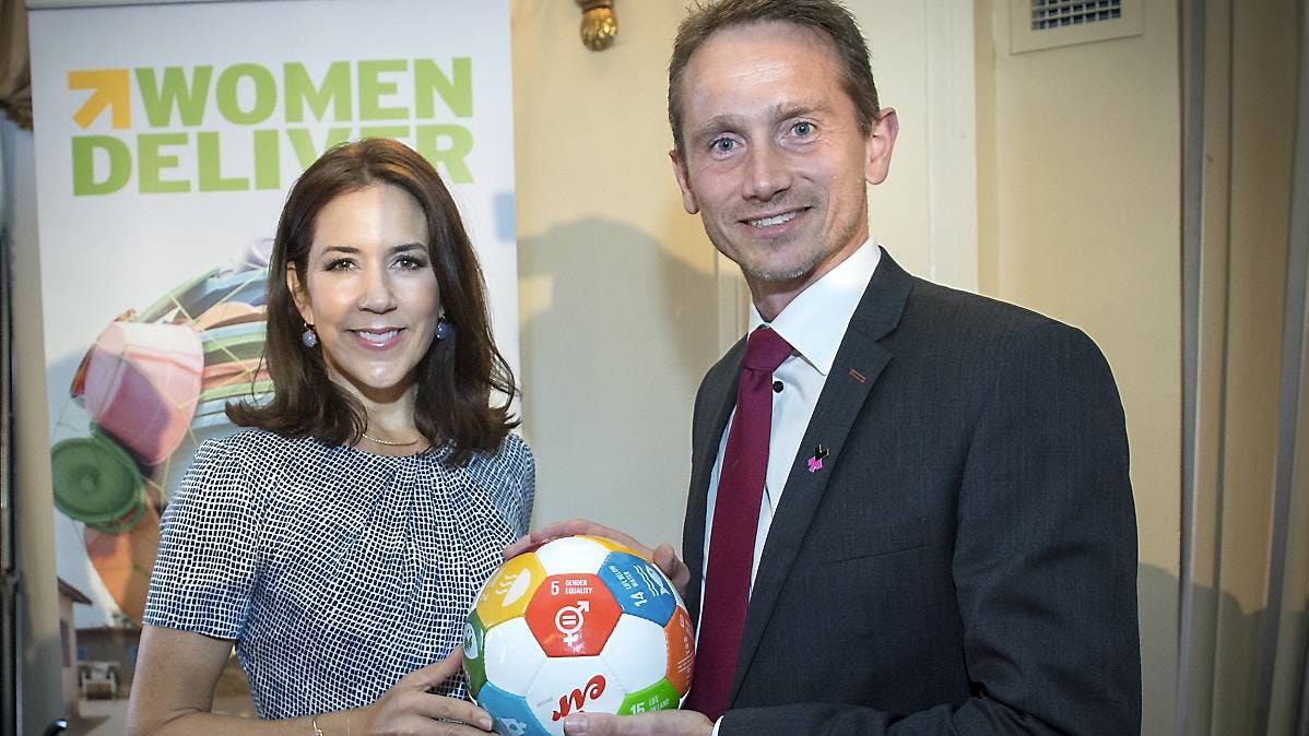 Kronprinsesse Mary og udenrigsminister Kristian Jensen gav bolden op til Women Deliver-møde i New York.
