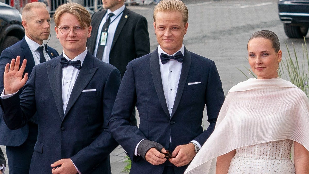 Prins Sverre Magnus og Marius Borg Høiby sammen med Ingrid Alexandra