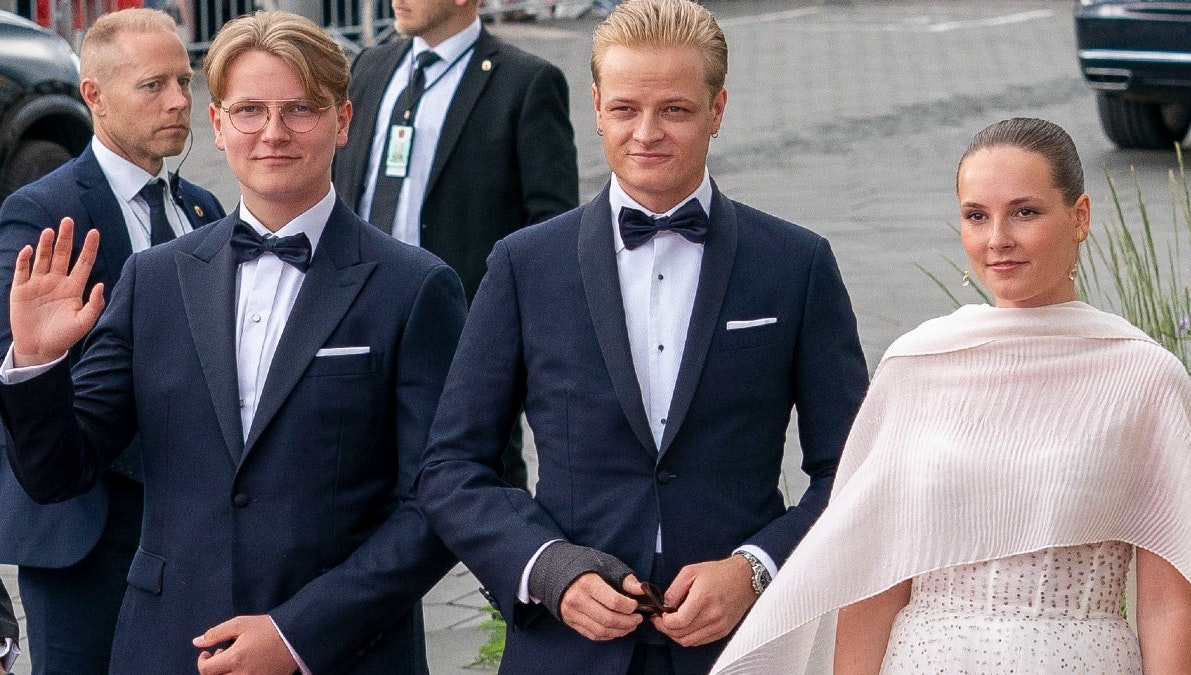 Prins Sverre Magnus og Marius Borg Høiby sammen med Ingrid Alexandra 