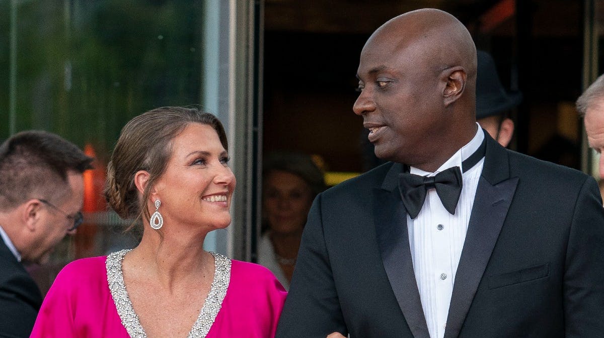 Prinsesse Märtha Louise og Shaman Durek ved prinsesse Ingrid Alexandras 18-års fejring tidligere på året. 