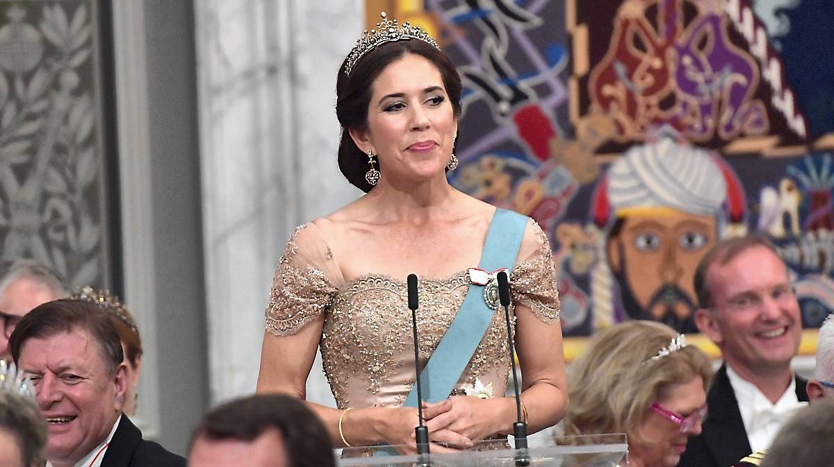 Kronprinsesse Mary holdt tale for kronprins Frederik