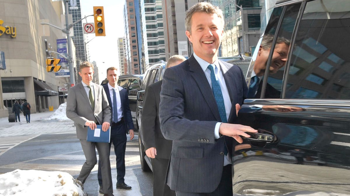 Kronprins Frederik i Toronto. 