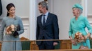 Kronprinsesse Mary, kronprins Frederik og dronning Margrethe