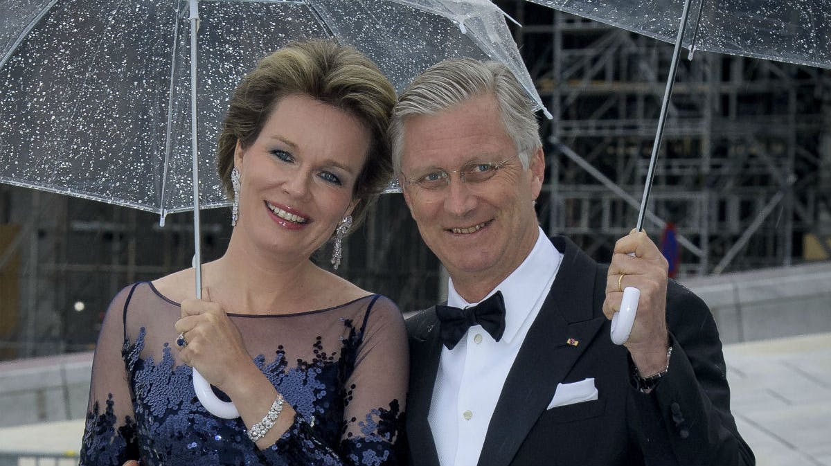 Dronning Mathilde og kong Philippe. 