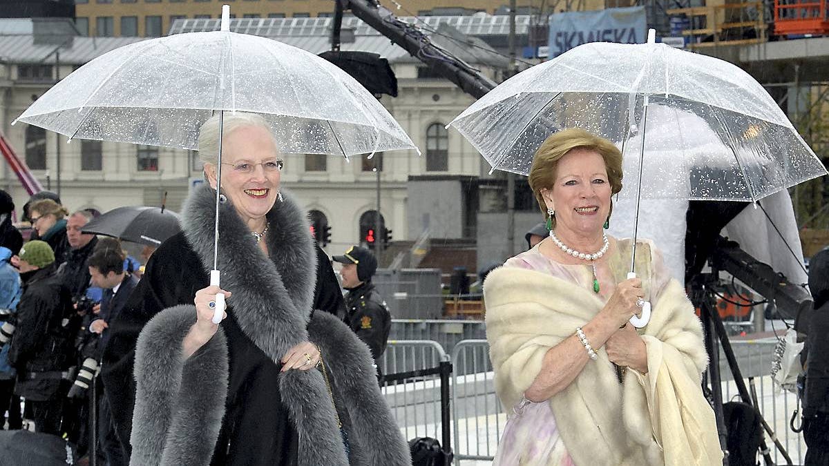 Dronning Margrethe og dronning Anne-Marie