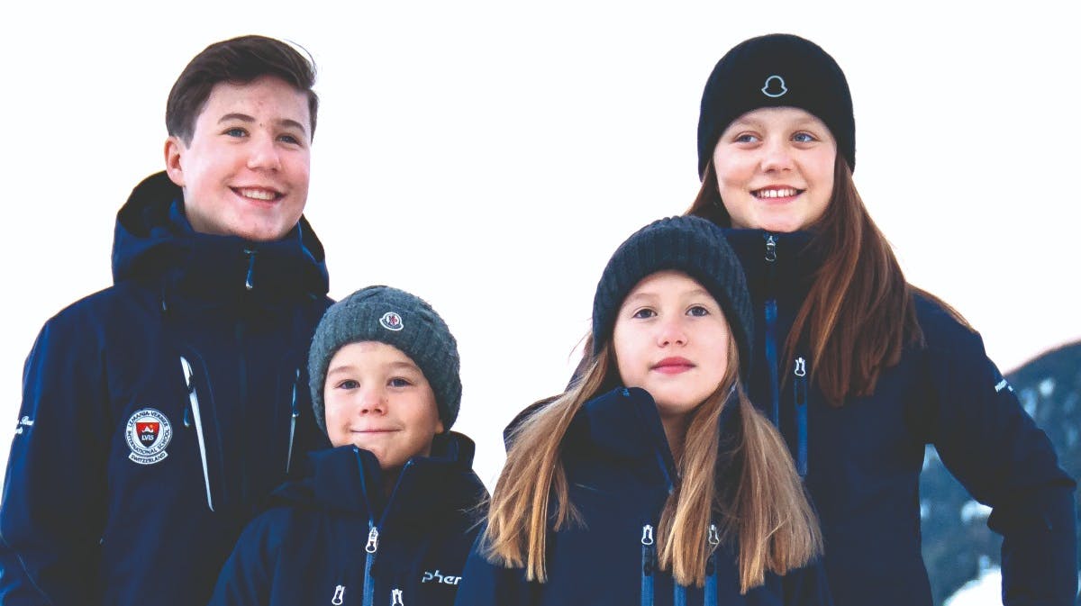 Prins Christian, prinsesse Isabella, prins Vincent og prinsesse Josephine