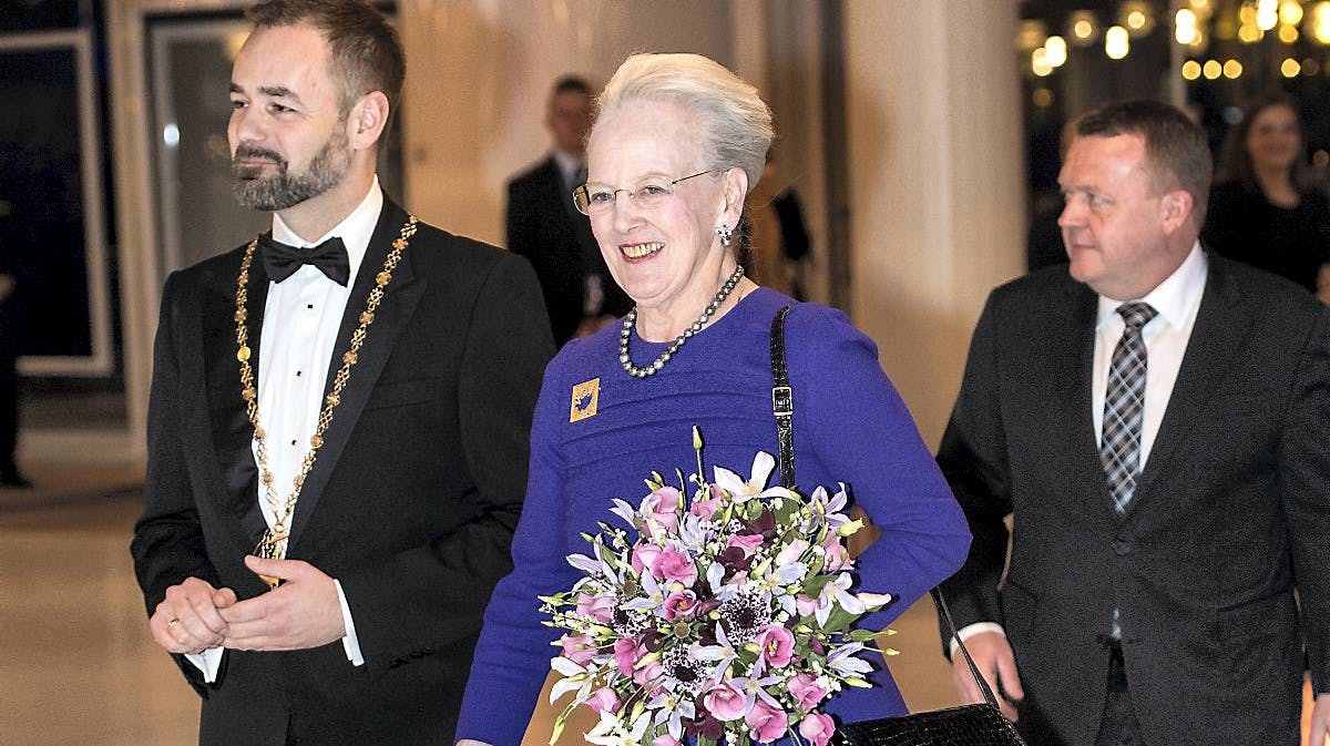 Dronning Margrethe, Aarhus borgmester Jacob Bundsgaard og statsminister Lars Løkke Rasmussen.