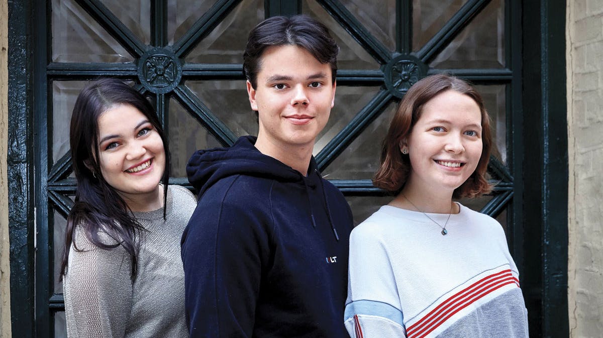 Stephanie, Christian og Rachel fra "Årgang 0".