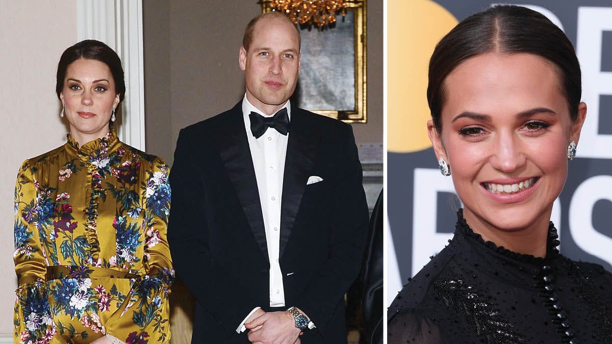 Prins William, hertuginde Catherine, Alicia Vikander