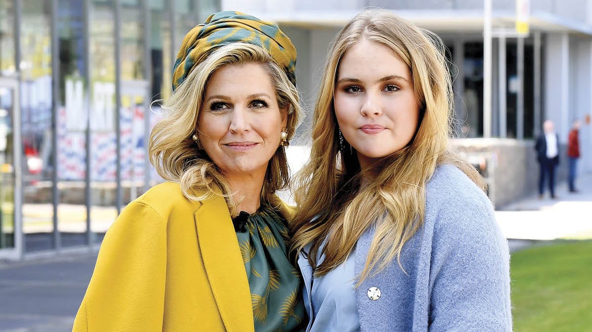 Dronning Maxima og prinsesse Amalia.