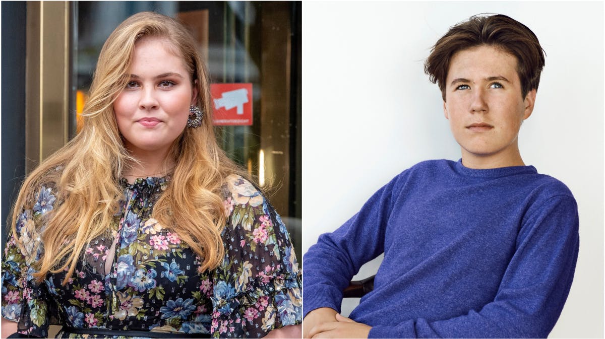 Prinsesse Amalia og prins Christian. 