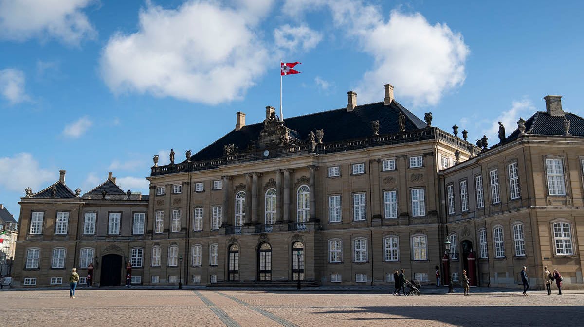 Amalienborg i København.&nbsp;