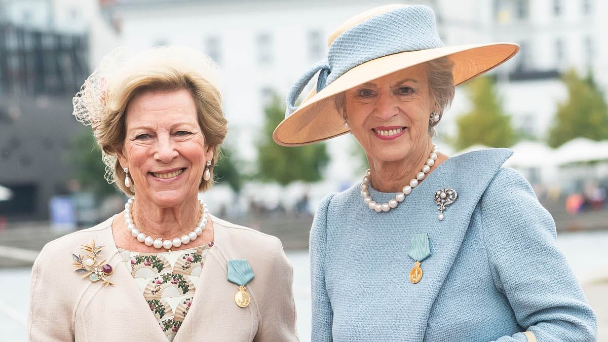 Dronning Anne-Marie og prinsesse Benedikte.&nbsp;