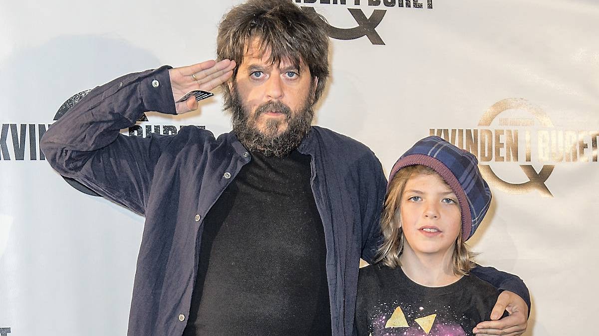 Anders Lund Madsen og sønnen Storm.