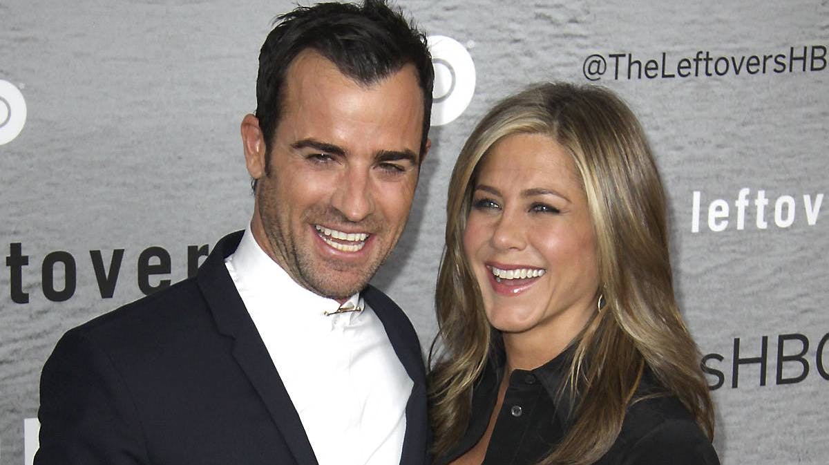 Justin Theroux og Jennifer Aniston.