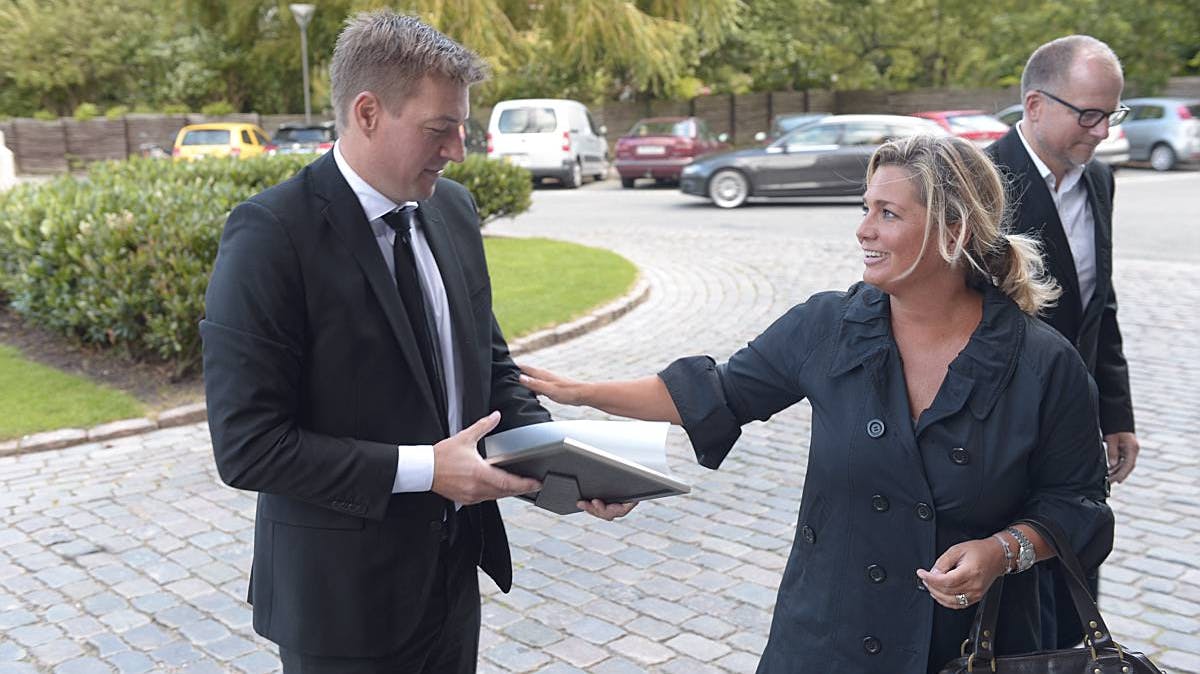 Morten Ankerdal og gæster ved Steen Ankerdals bisættelse.