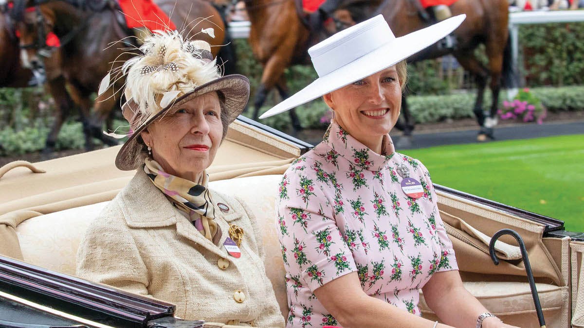 Prinsesse Anne og grevinde Sophie til Ascot 2018.