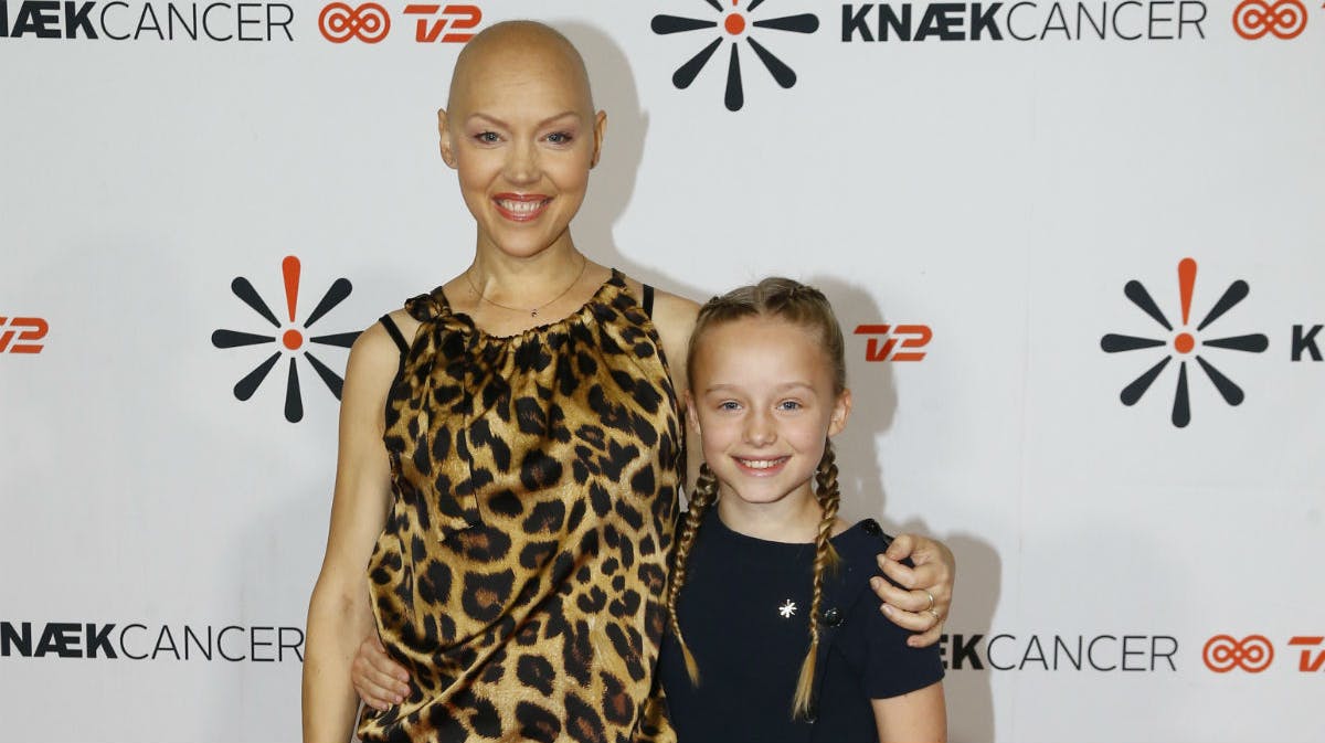 Anne Bech og datter Caroline.