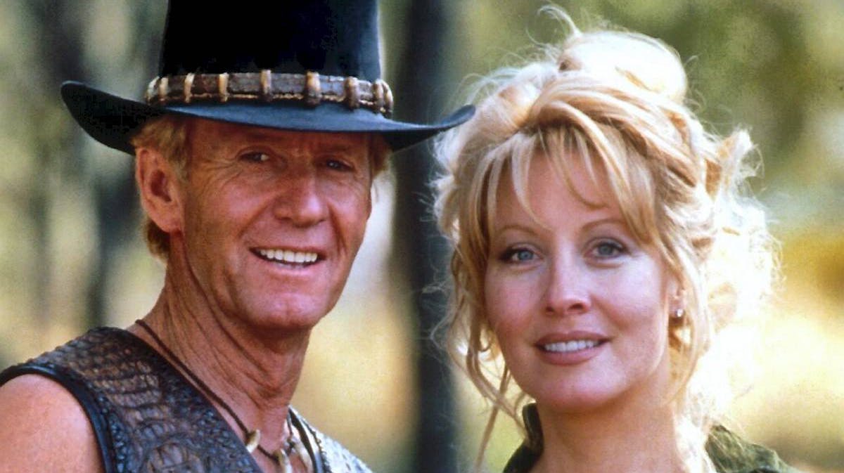 Paul Hogan og Linda Kozlowski - mens alt endnu var godt.