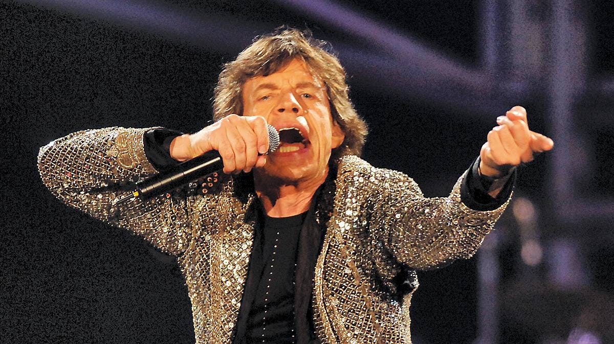 Forsanger af Rolling Stones, Mick Jagger.