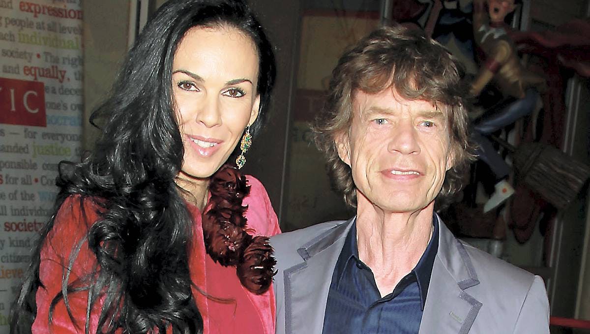 Mick Jagger med sin afdøde kæreste, L'Wren Scott.