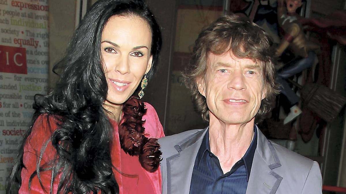 Mick Jagger med sin afdøde kæreste, L'Wren Scott.